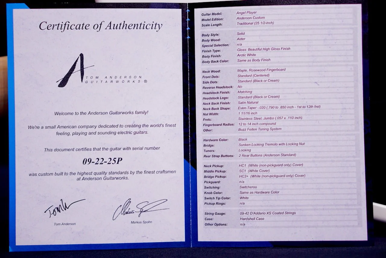 Anderson Angel Player Arctic White * 09-22-25P * - Image 8