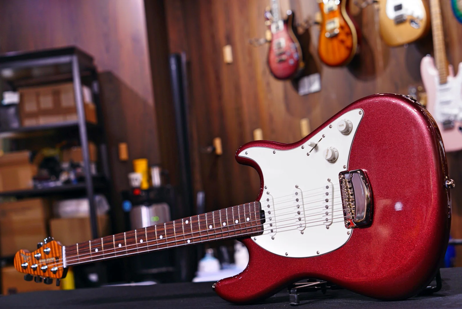 Ernie Ball Music Man Cutlass RS SSS - Maroon Mist Rosewood Fingerboard  G97814 - Image 3