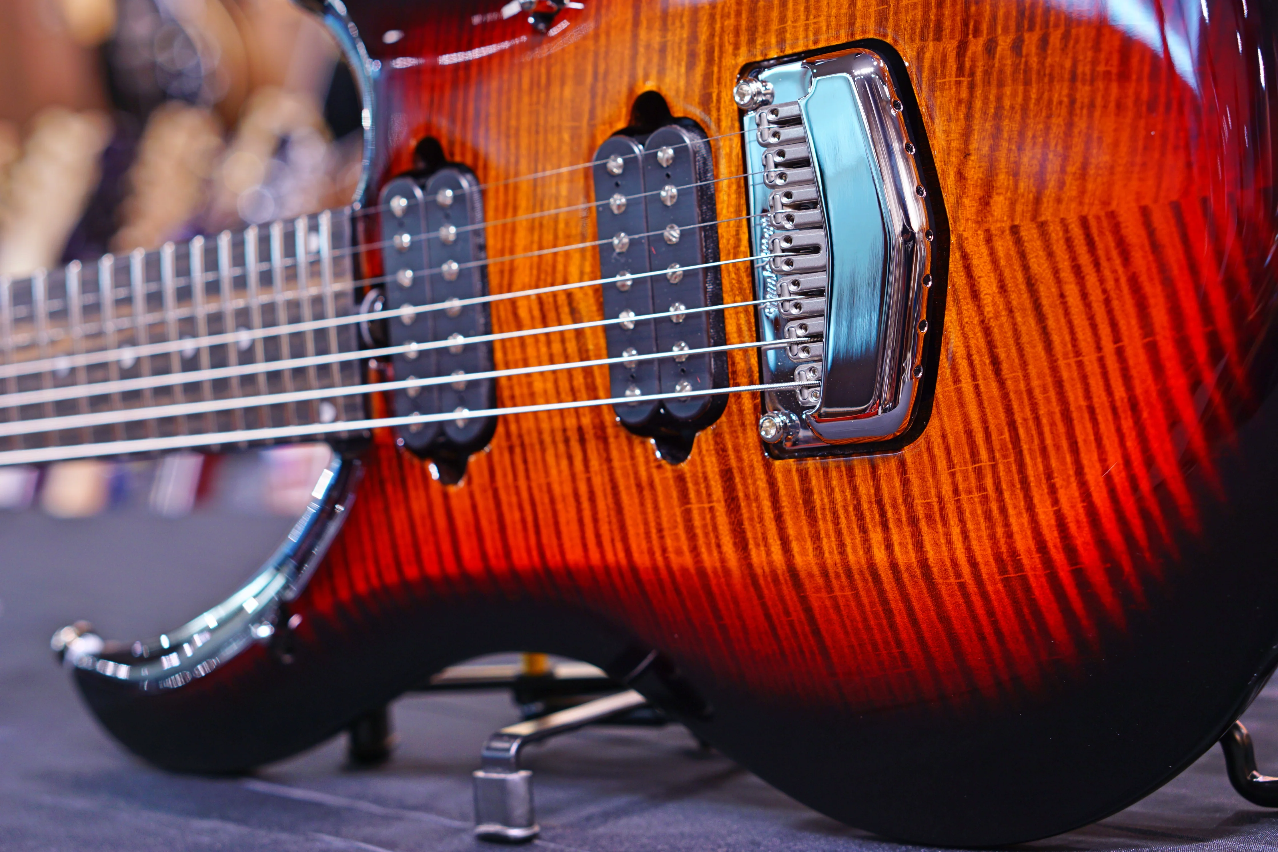 Ernie Ball Music Man John Petrucci Majesty 7-string - Tiger Eye M12111 - Image 5