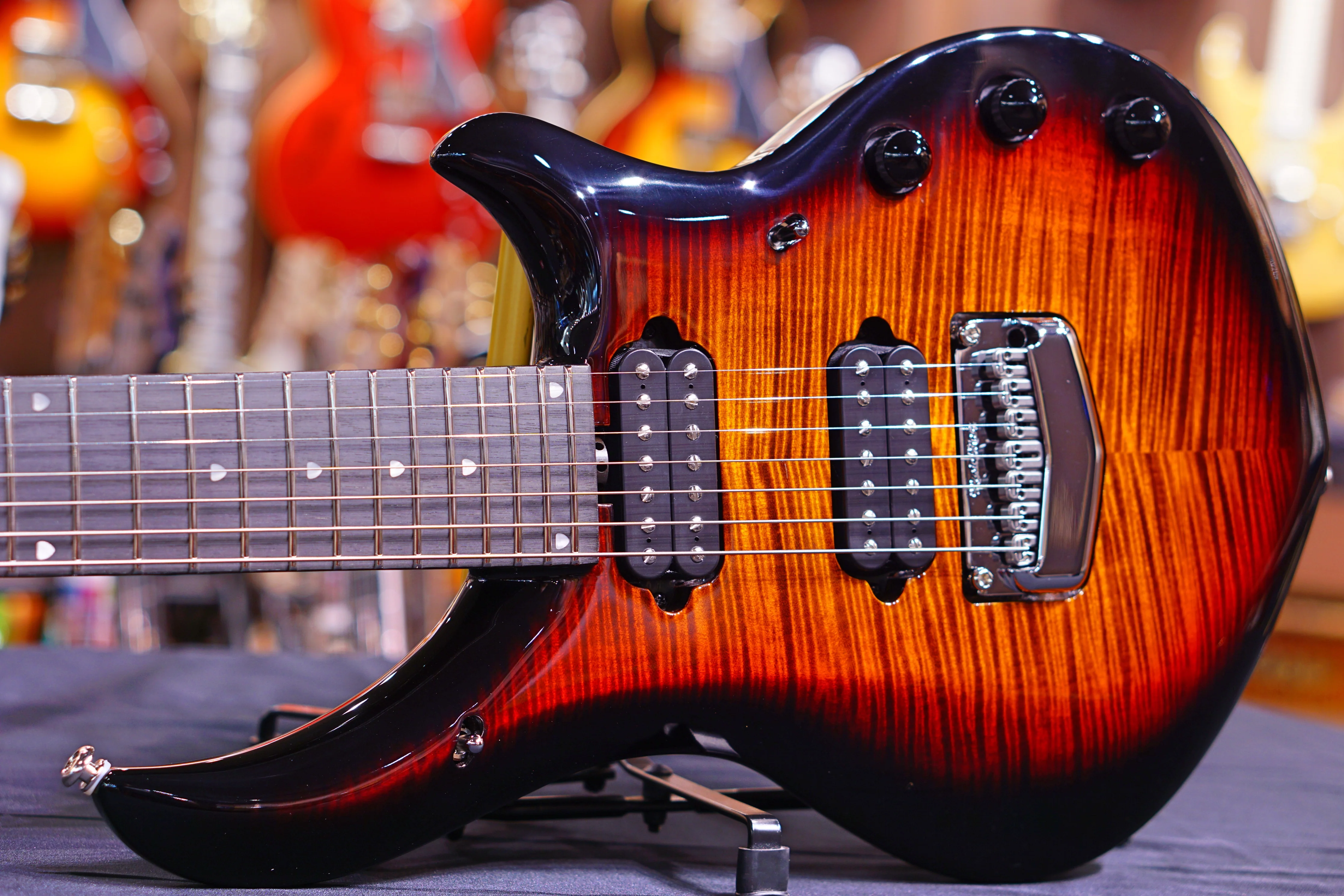 Ernie Ball Music Man John Petrucci Majesty 7 - Tiger Eye M12200 - Image 8