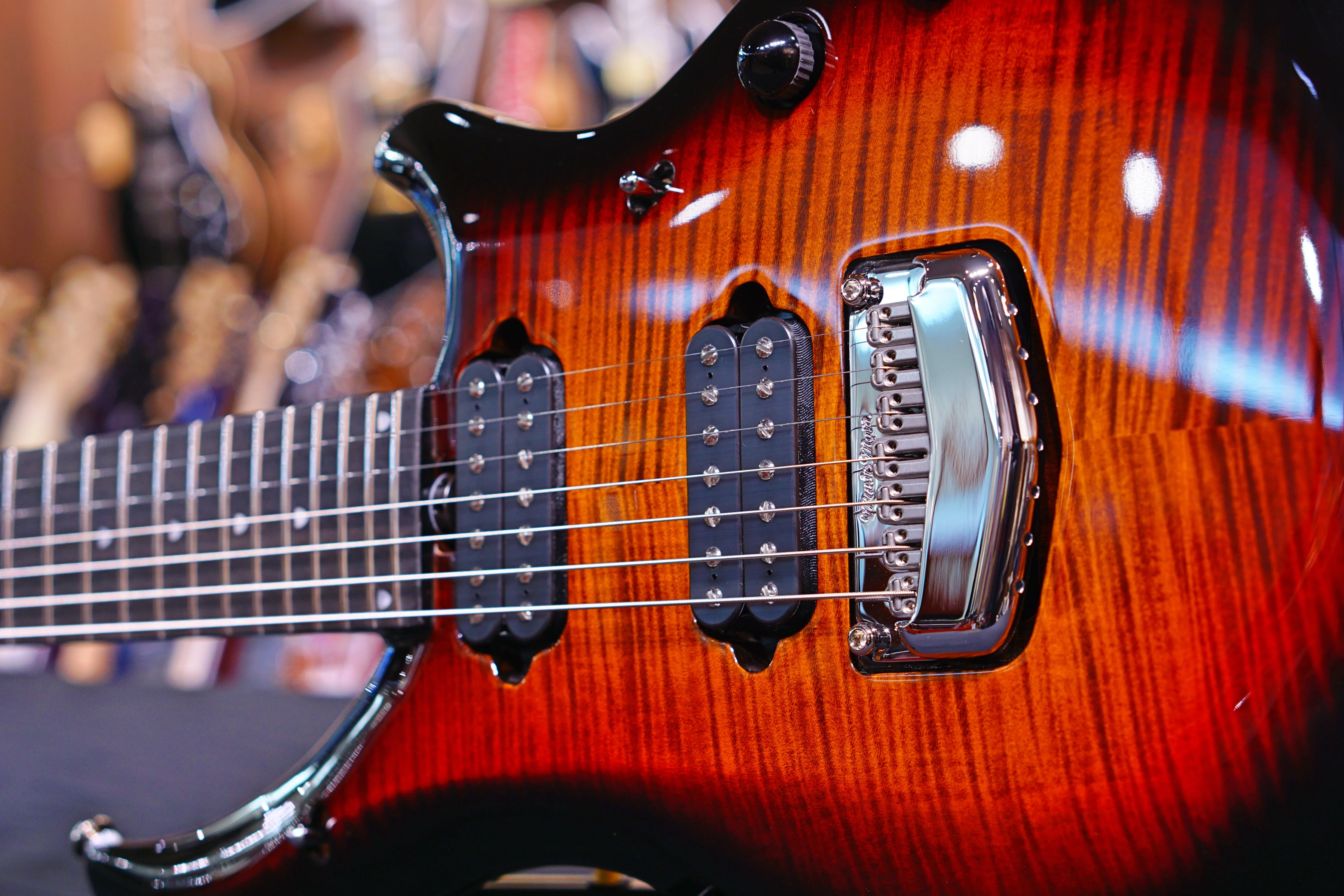 Ernie Ball Music Man John Petrucci Majesty 7 - Tiger Eye M12200 - Image 9