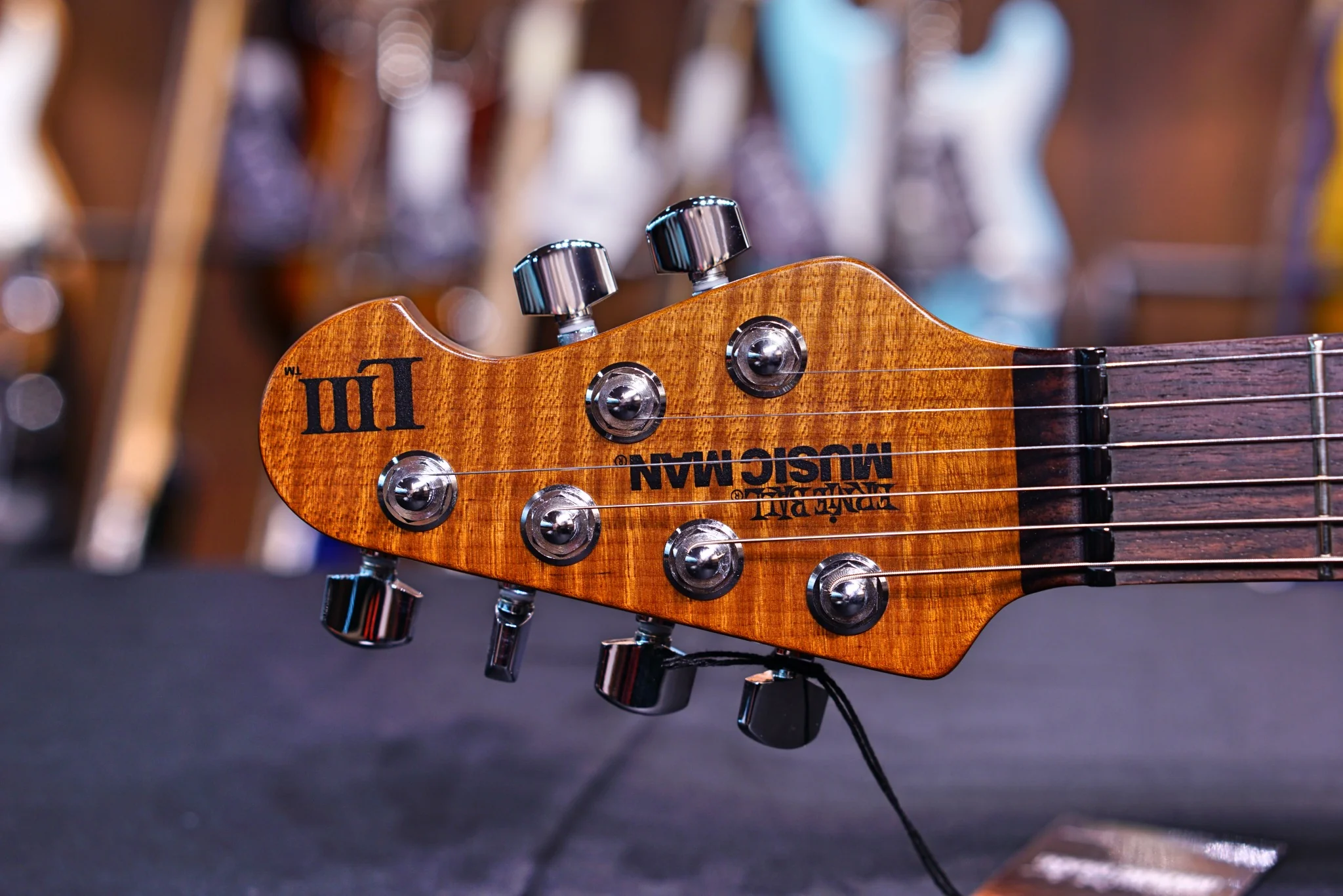 Ernie Ball Music Man Luke III HH - Ocean Sparkle G98406 - Image 5