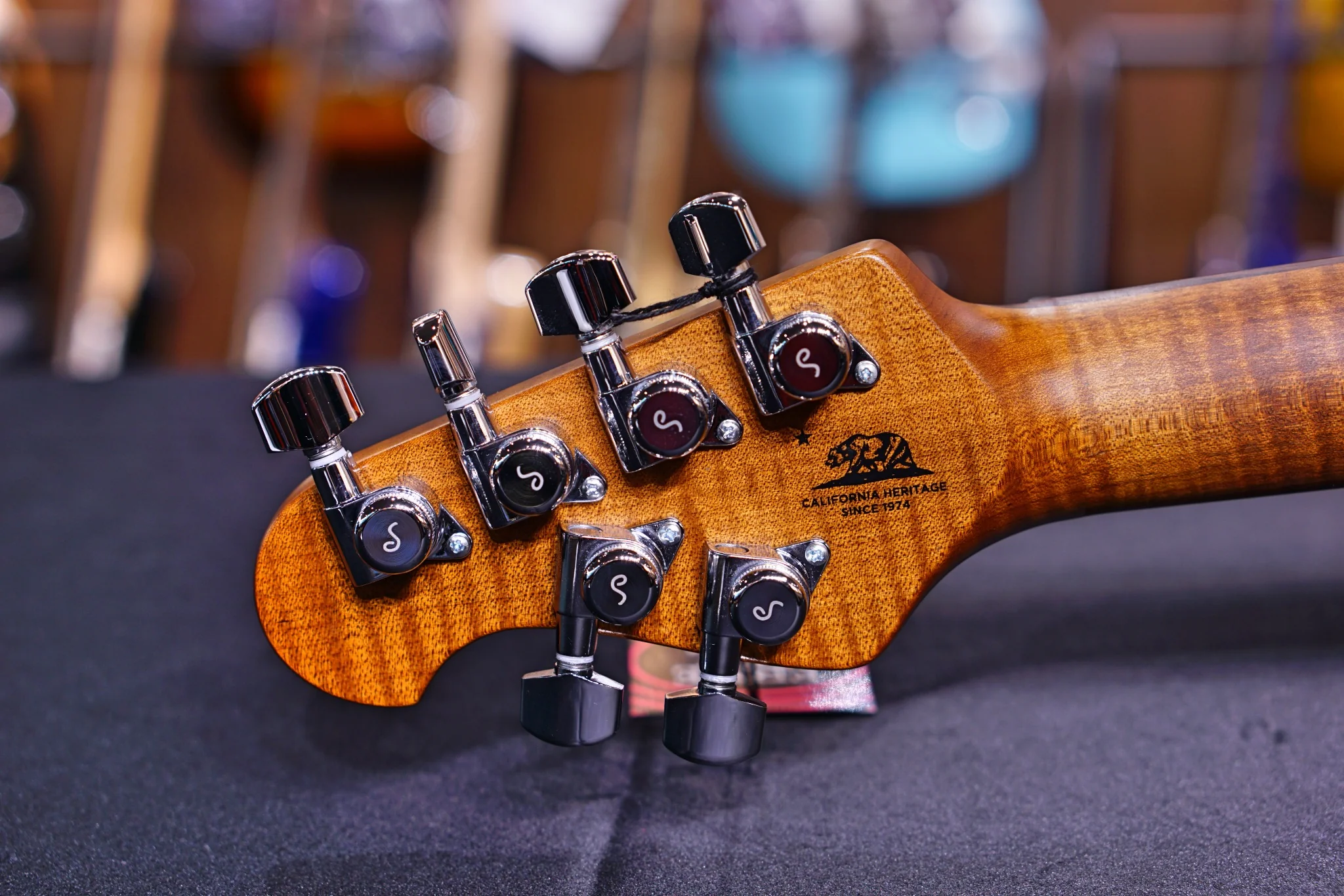 Ernie Ball Music Man Luke III HH - Ocean Sparkle G98406 - Image 6