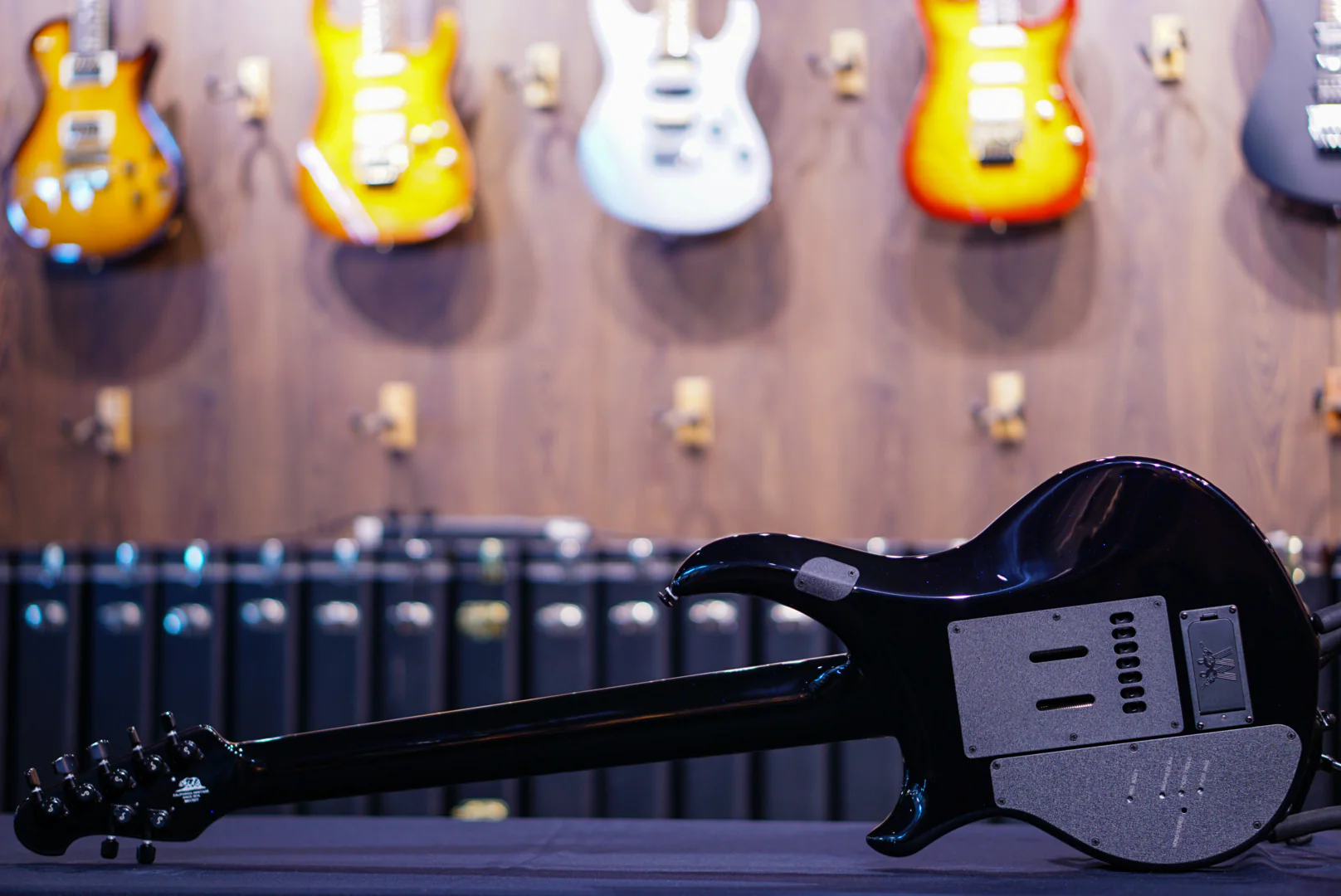 Ernieball Musicman Majesty 7 okelani blue M017077 - Image 6