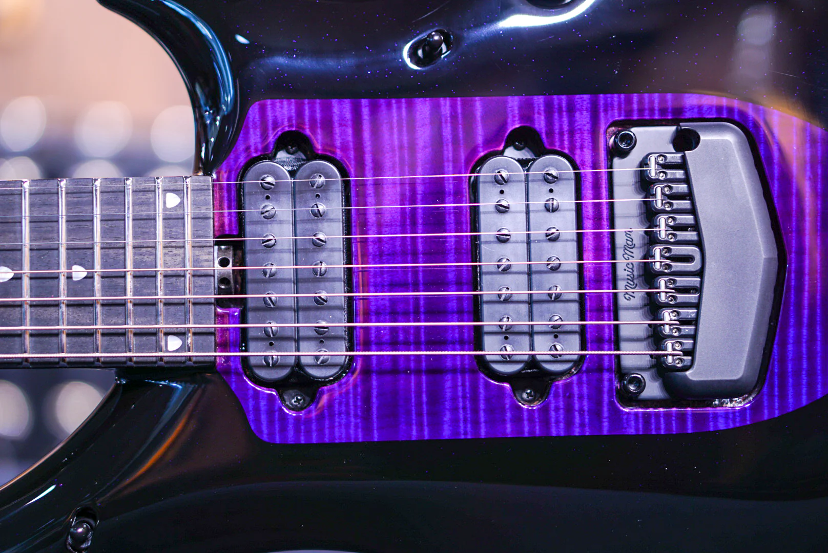 Ernieball Musicman Majesty 7 Wisteria Blossom M017082 - Image 10