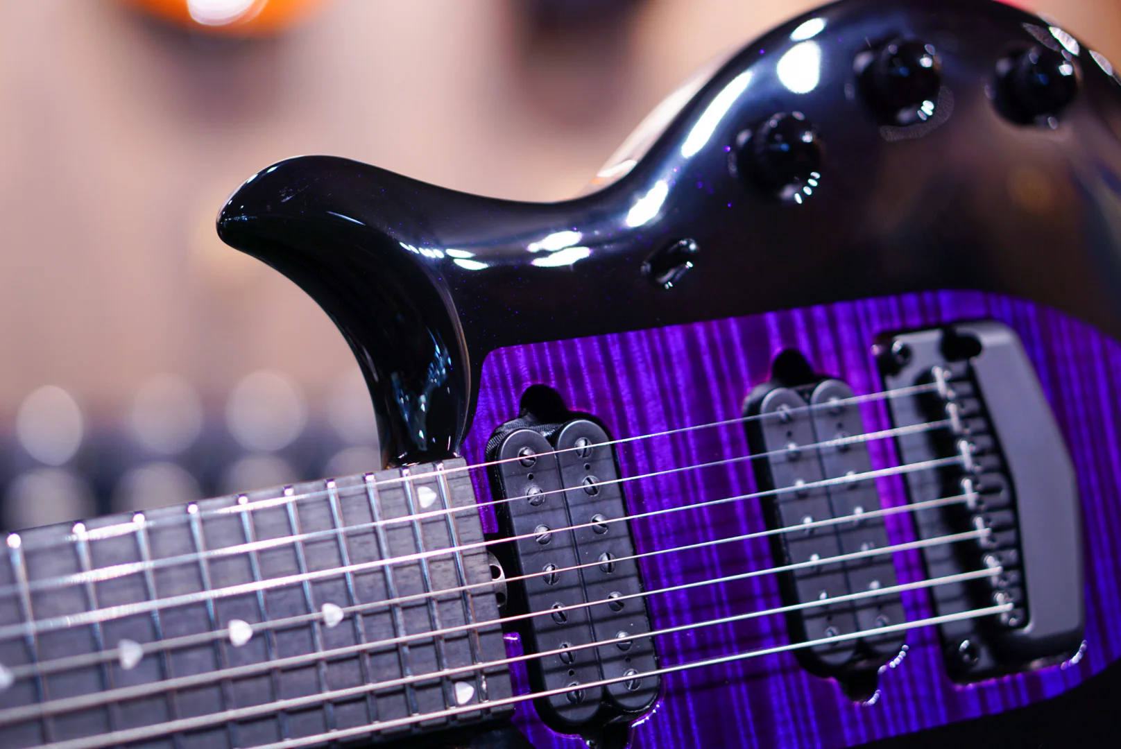 Ernieball Musicman Majesty 7 Wisteria Blossom M017082 - Image 9