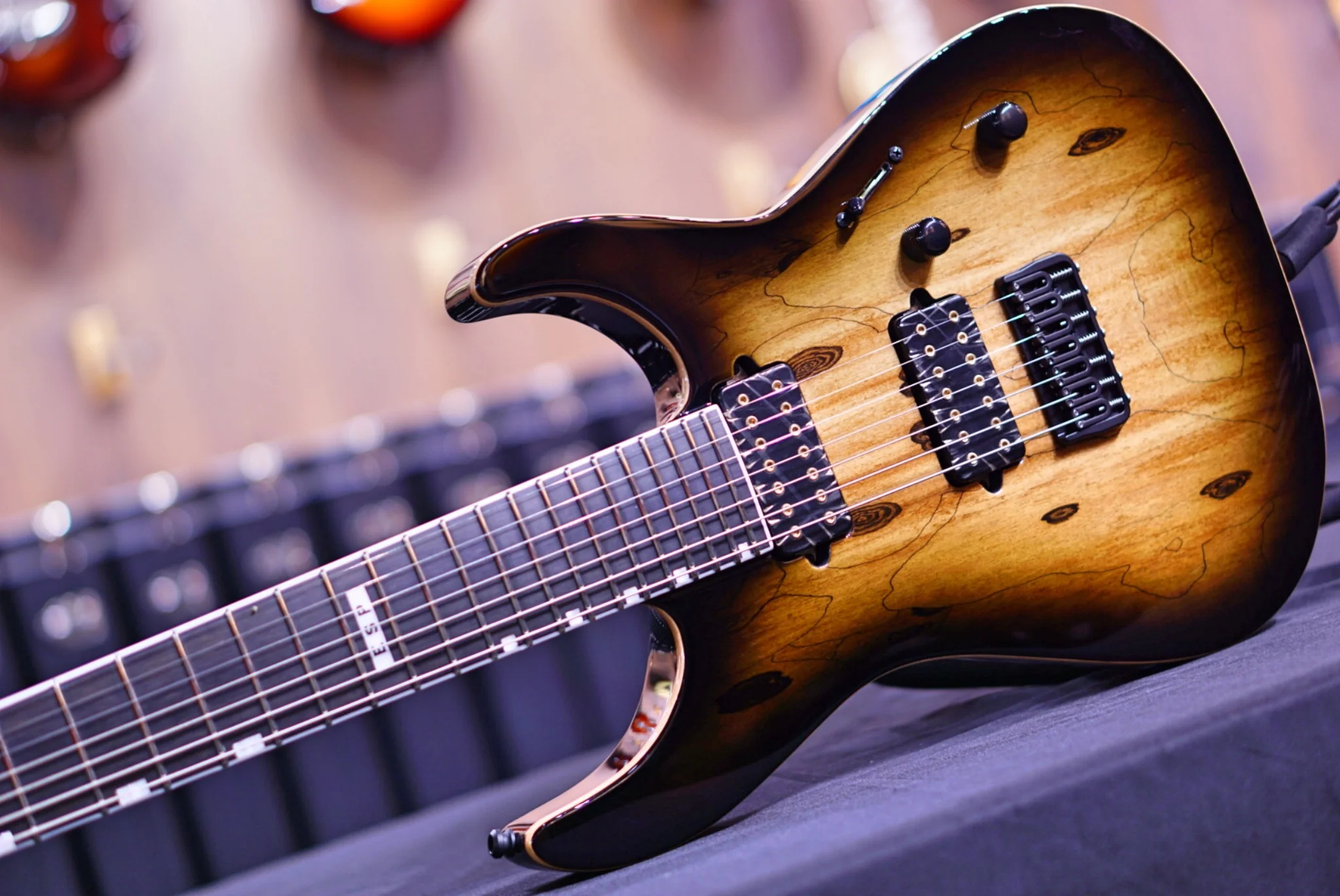 ESP E-II M-II 7 NT DARK BROWN NATURAL BURST ES6402203 - Image 5