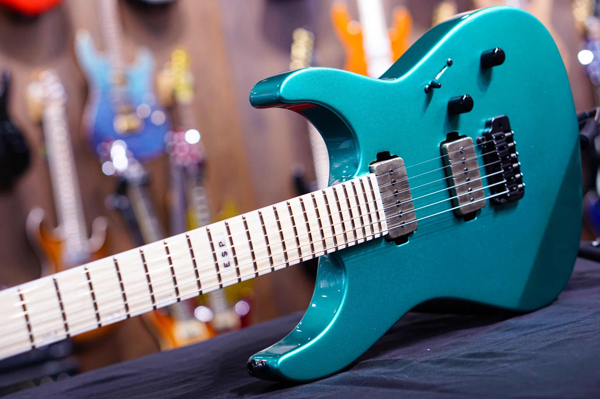 ESP E-II M-II HST/P90 Metallic Seaform Green ES0090213 - Image 4