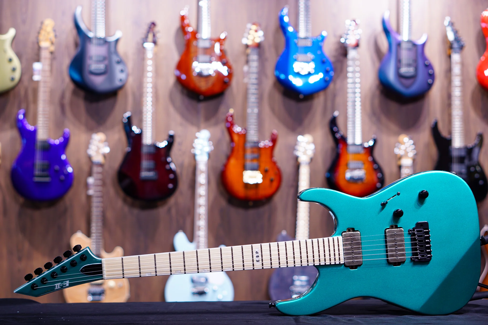 ESP E-II M-II HST/P90 Metallic Seaform Green ES0090213 - Image 5