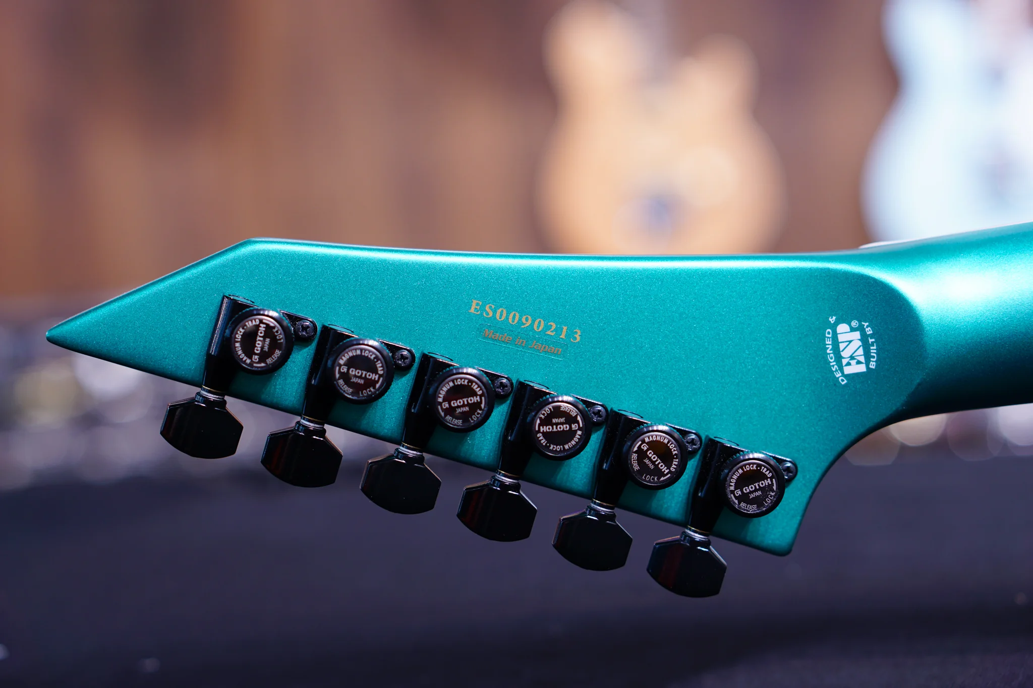 ESP E-II M-II HST/P90 Metallic Seaform Green ES0090213 - Image 8