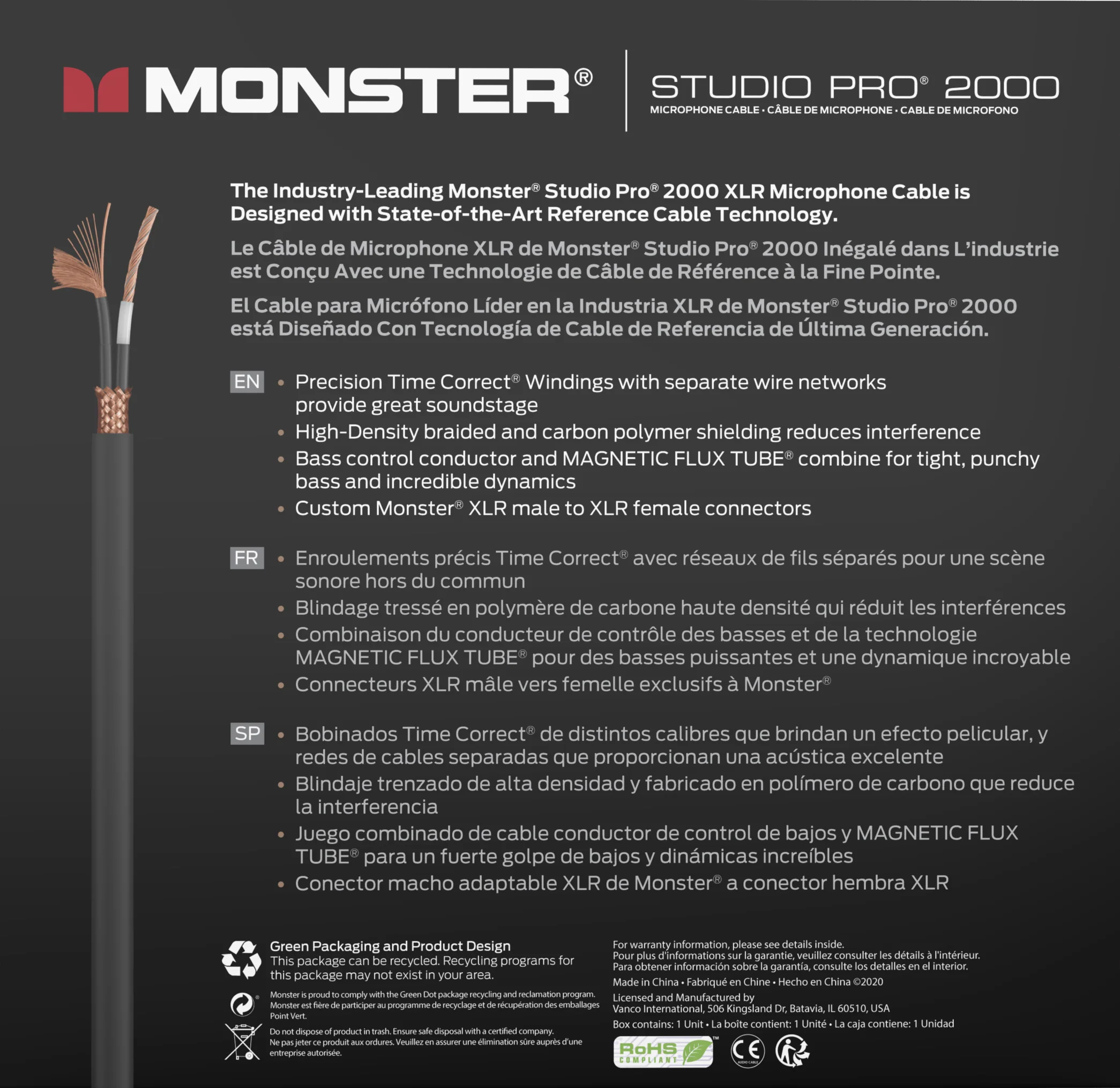 Monster® Prolink Studio Pro 2000 Microphone Cable - Image 10