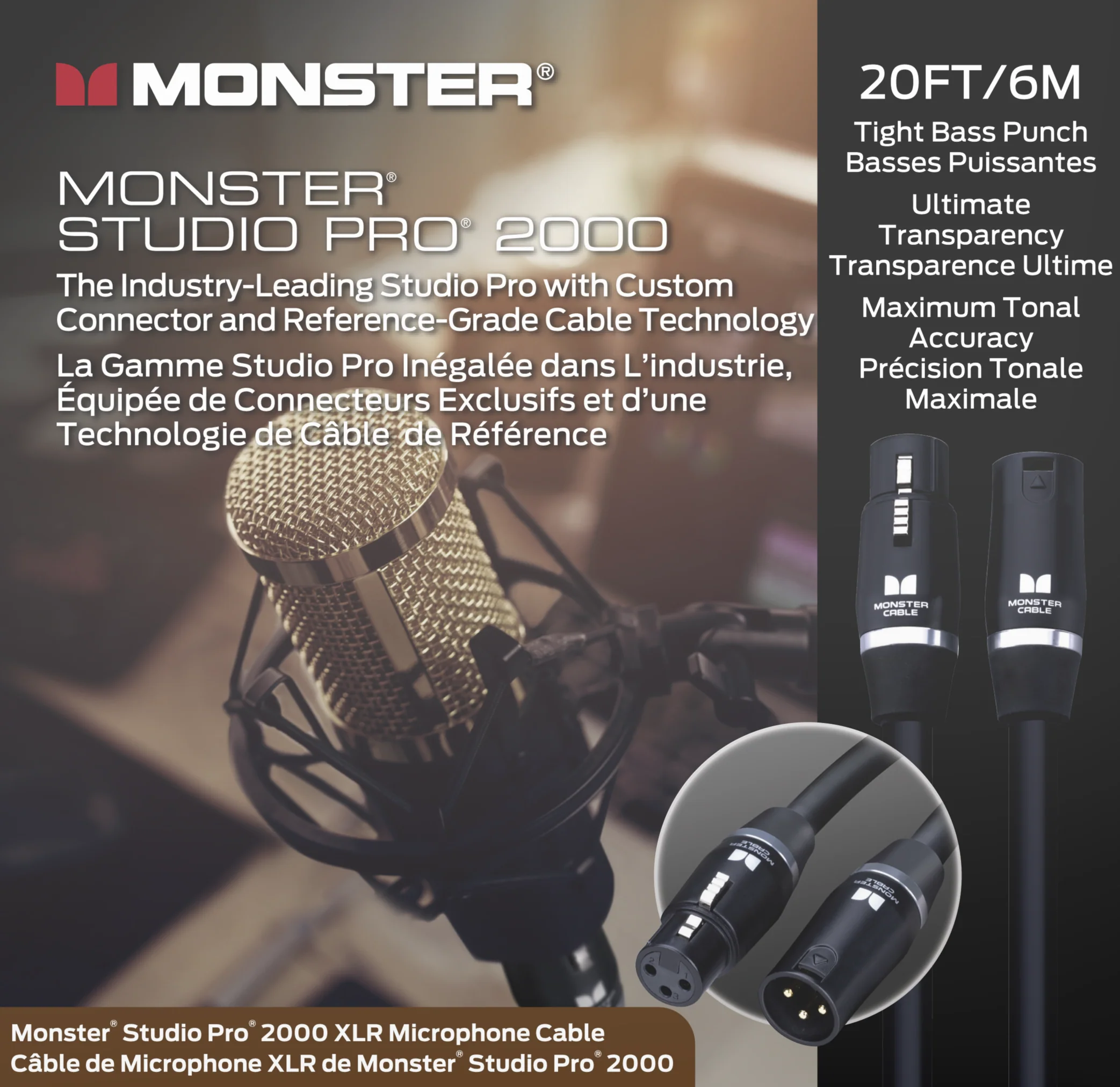 Monster® Prolink Studio Pro 2000 Microphone Cable - Image 3