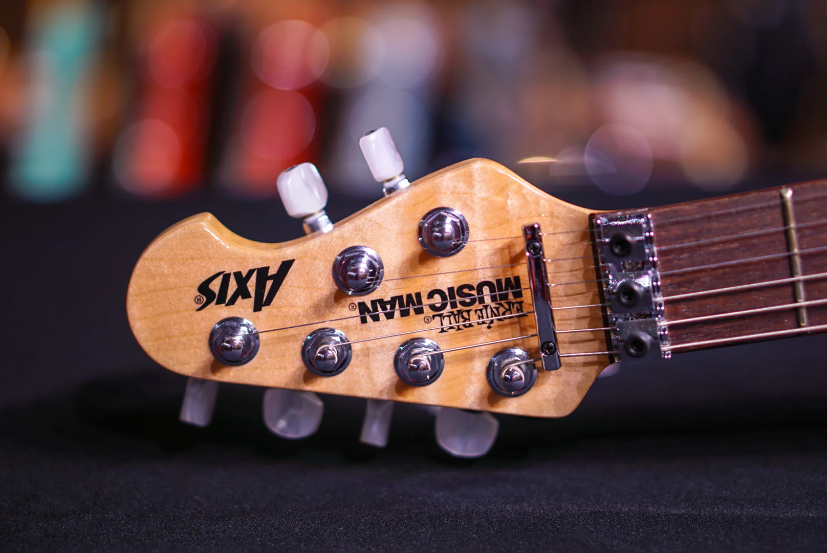 Ernie Ball Music Man Axis Natural Quilt Match Headstock G85124 - Image 5