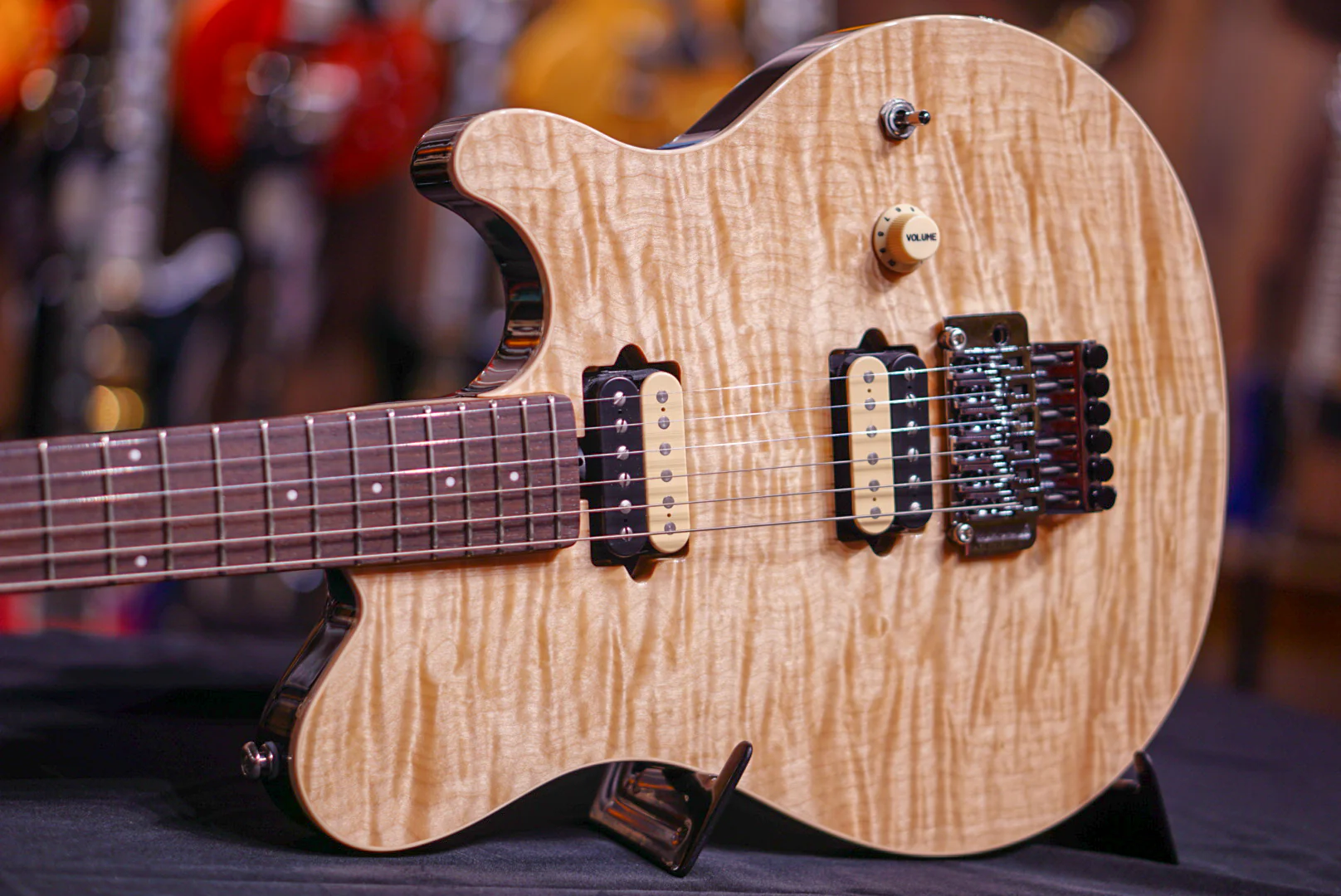 Ernie Ball Music Man Axis Natural Quilt Match Headstock G85124 - Image 6