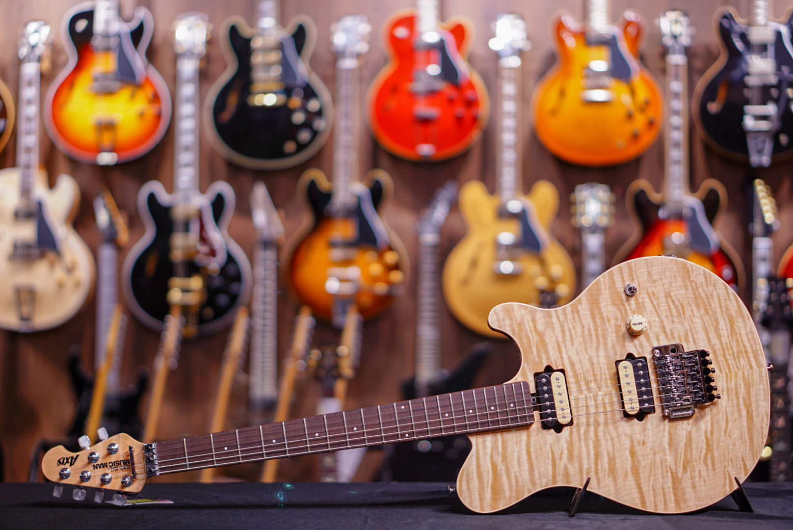 Ernie Ball Music Man Axis Natural Quilt Match Headstock G85124 - Image 7