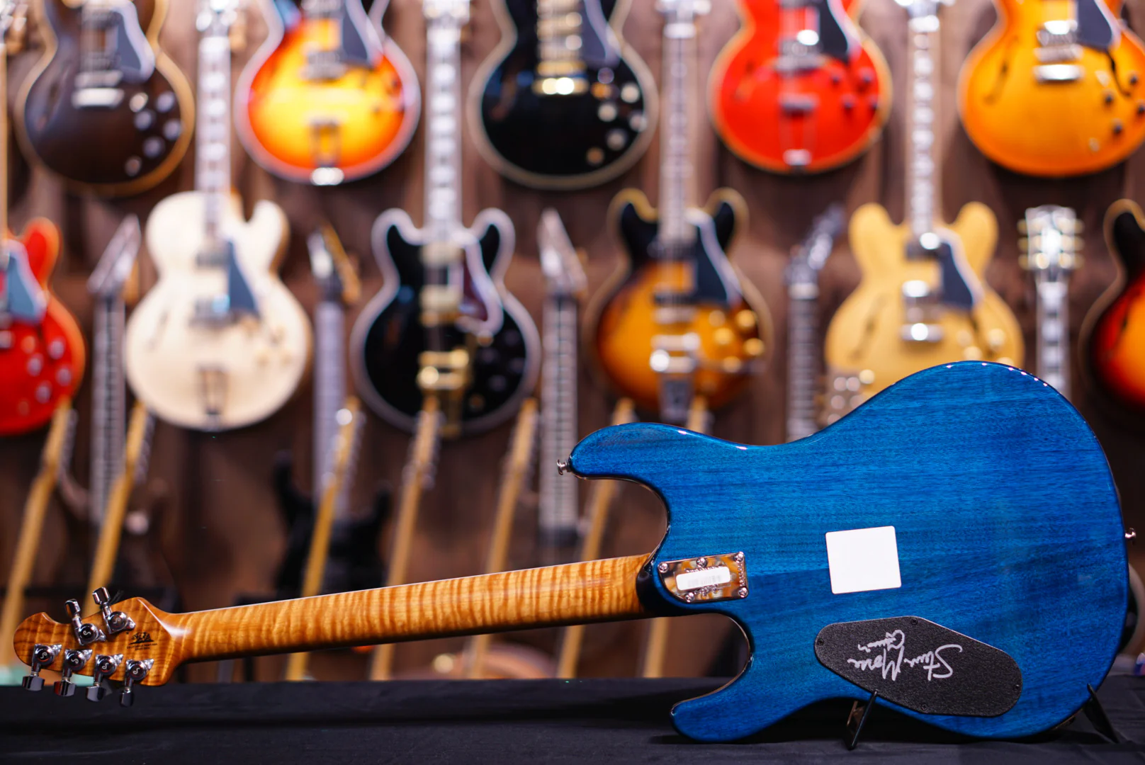 Ernie Ball Music Man Steve Morse Bfr Limited Namm17 Quilt Tahitian Blue - Image 11