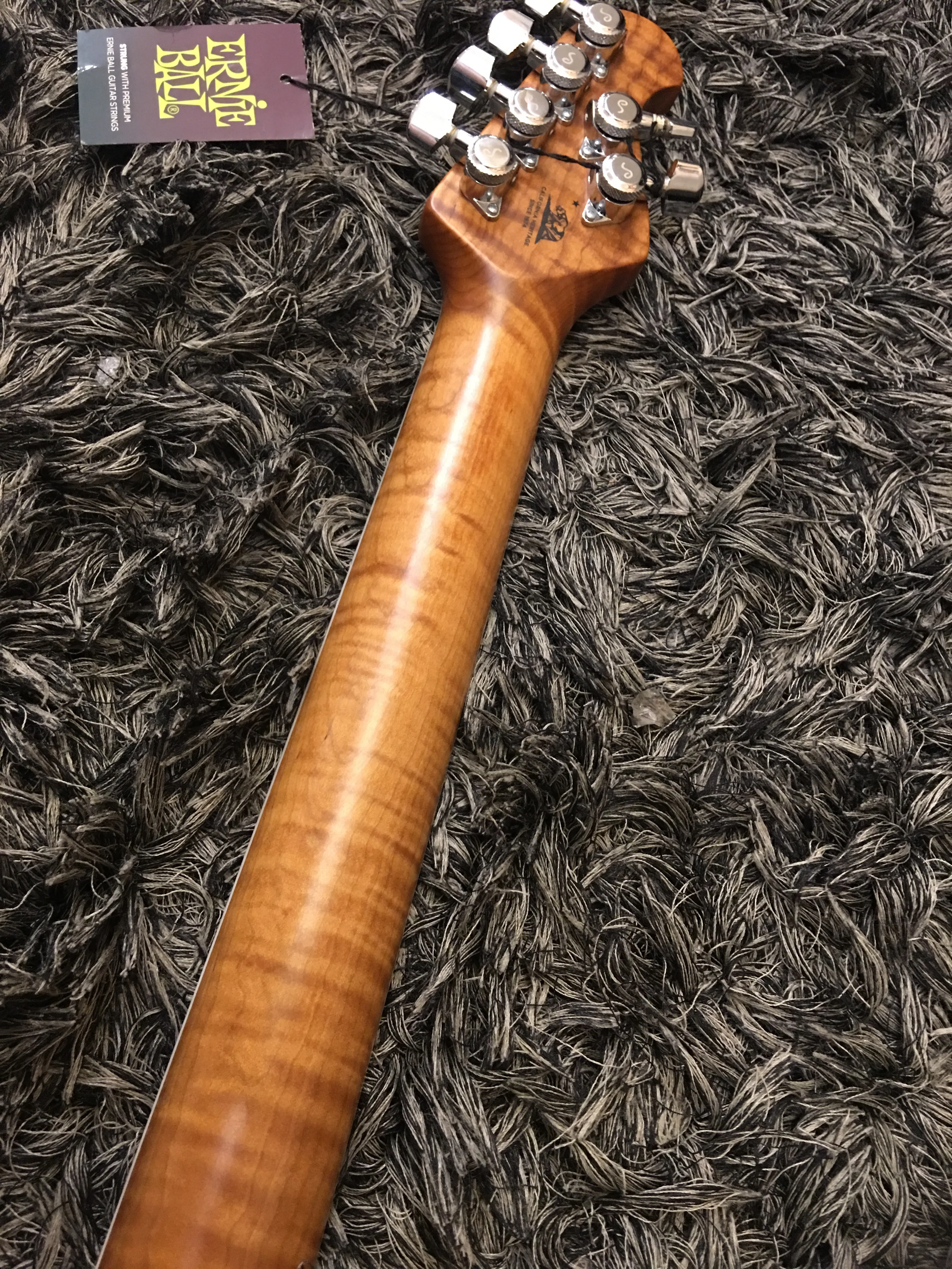 Ernie Ball Music Man Steve Morse Bfr Limited Namm17 Quilt Tahitian Blue - Image 3