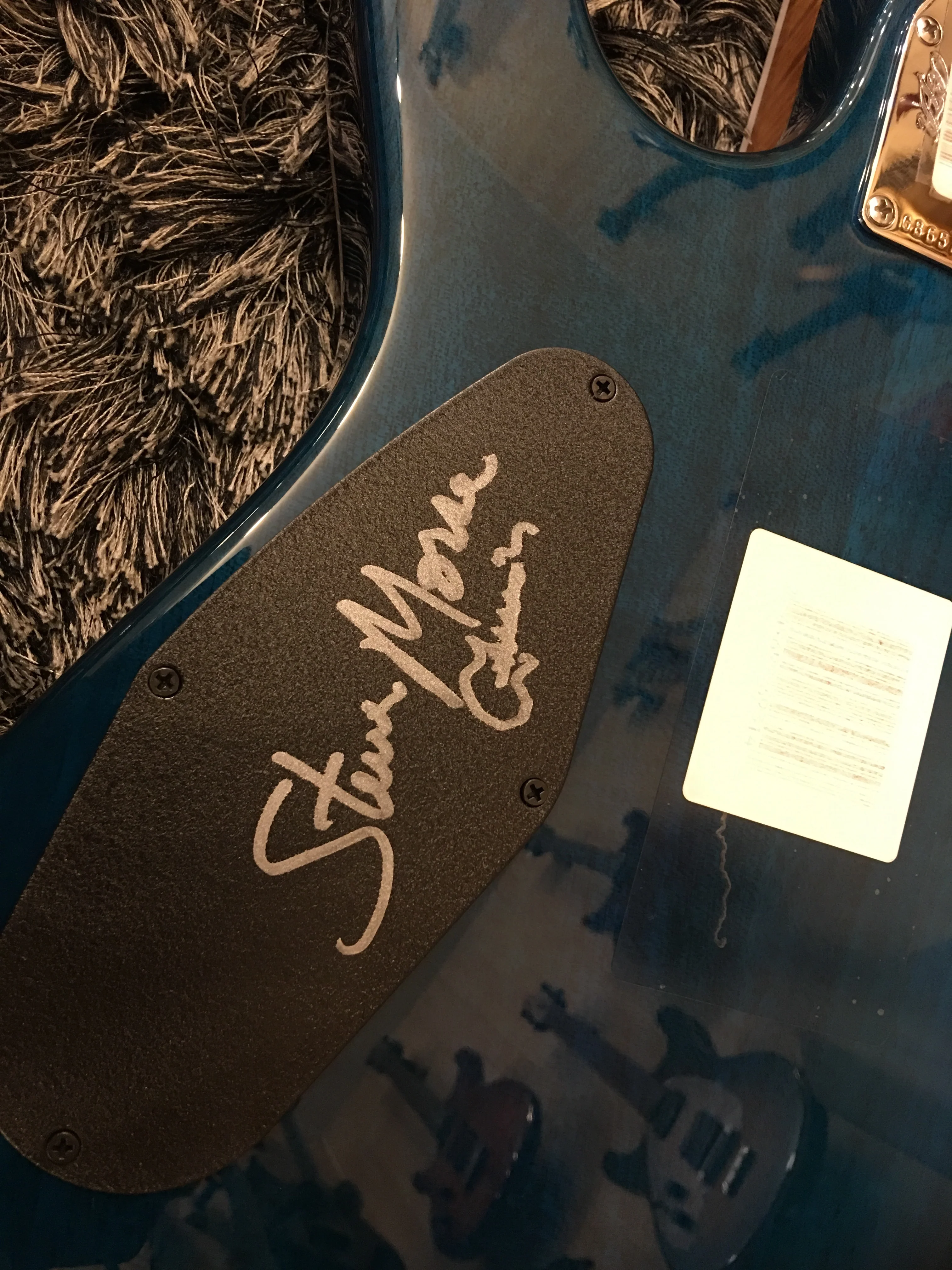 Ernie Ball Music Man Steve Morse Bfr Limited Namm17 Quilt Tahitian Blue - Image 4