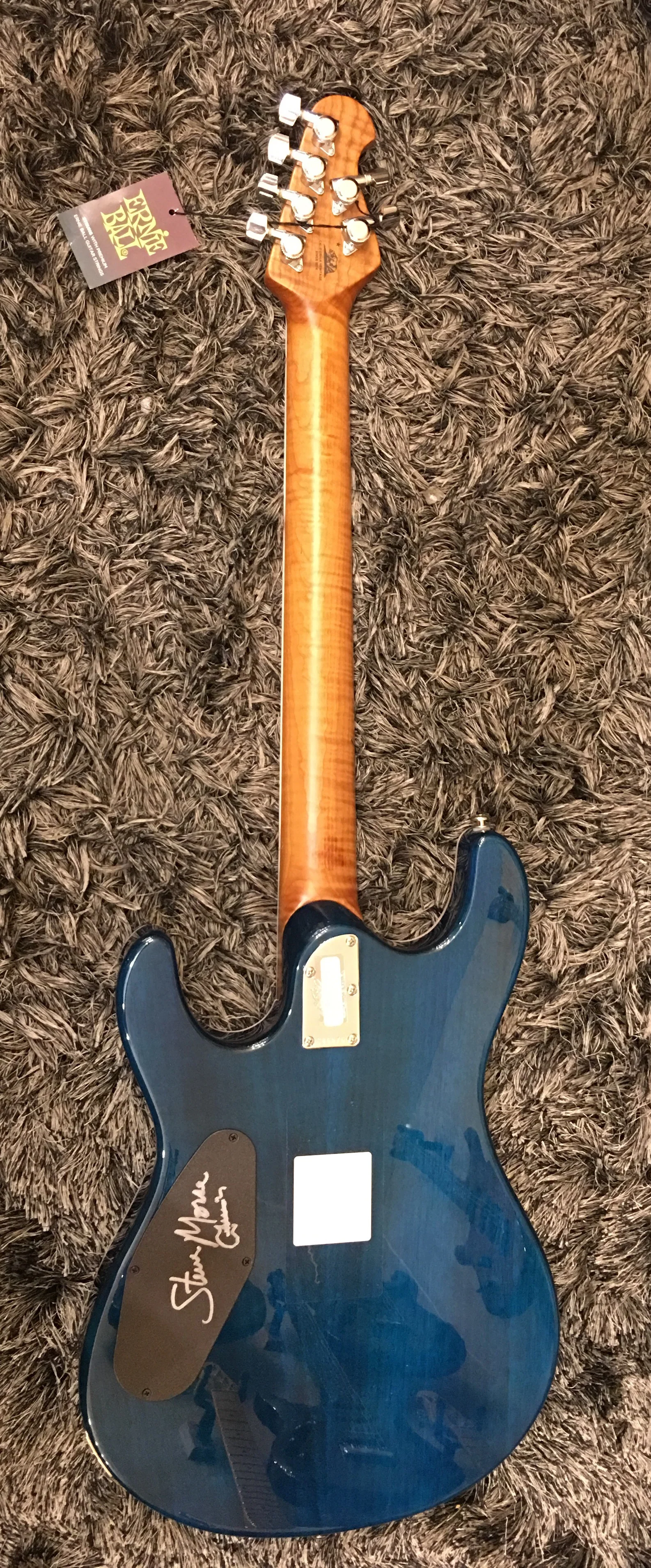 Ernie Ball Music Man Steve Morse Bfr Limited Namm17 Quilt Tahitian Blue - Image 5