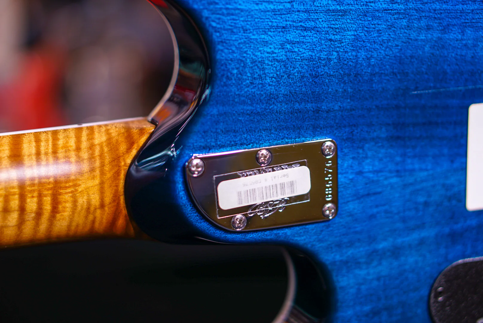 Ernie Ball Music Man Steve Morse Bfr Limited Namm17 Quilt Tahitian Blue - Image 8