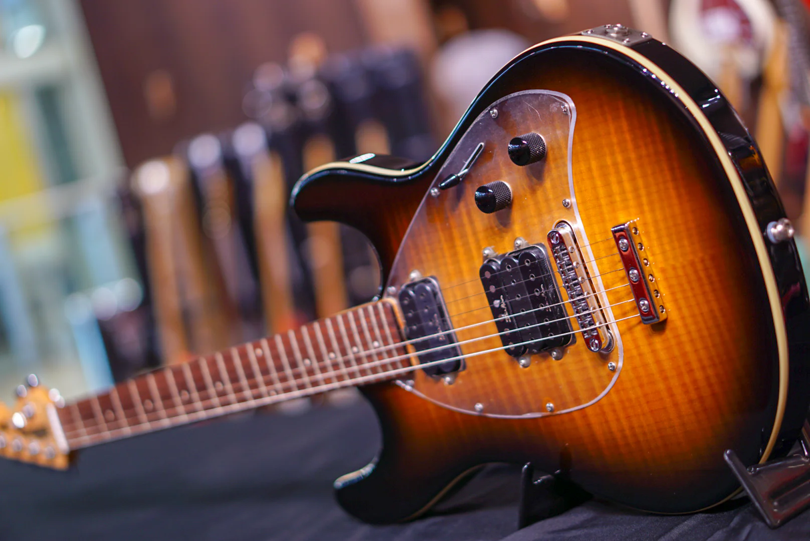 Ernie Ball Music Man Steve Morse Y2D Tobacco Sn G61746 - Image 3