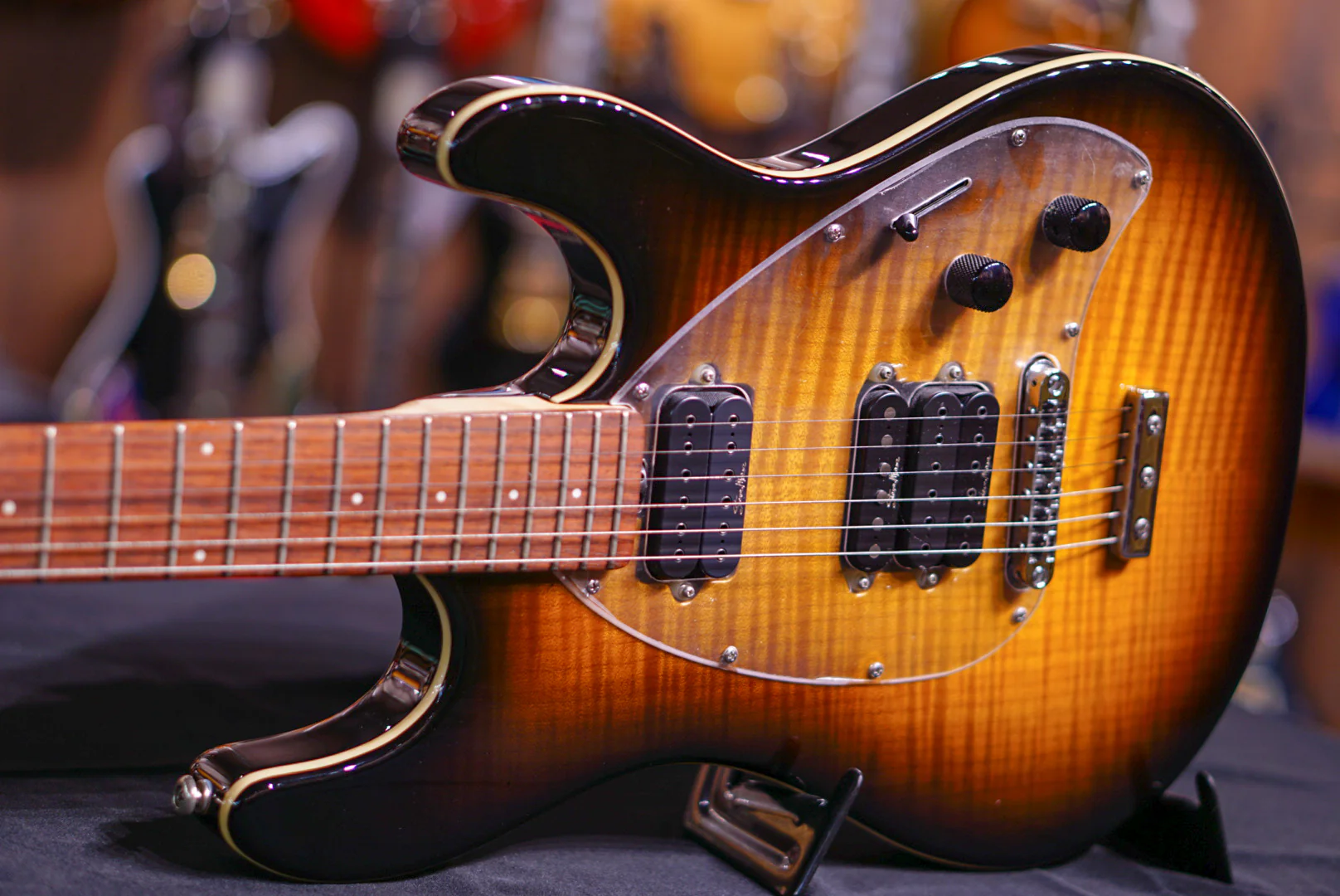 Ernie Ball Music Man Steve Morse Y2D Tobacco Sn G61746 - Image 7