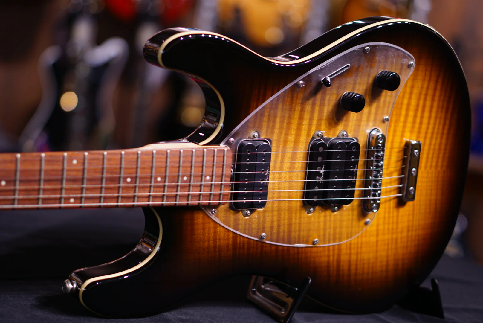 Ernie Ball Music Man Steve Morse Y2D Tobacco Sn G61746 - Image 8