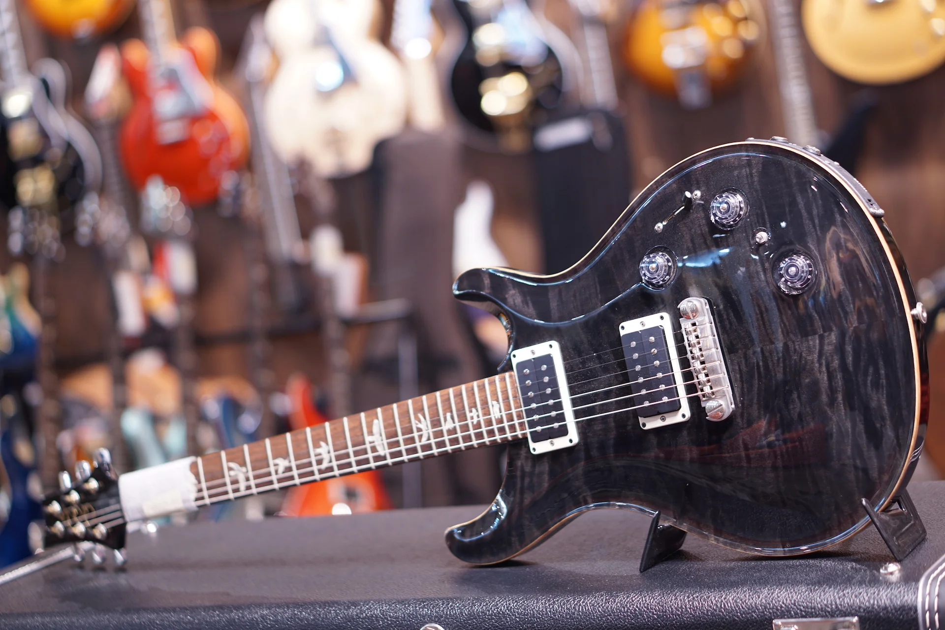 PRS P22, NON-10, PIEZO STTP NICKEL HARDWARE GREY BLACK sn 197544 ( DEMO UNIT  ) - Image 3