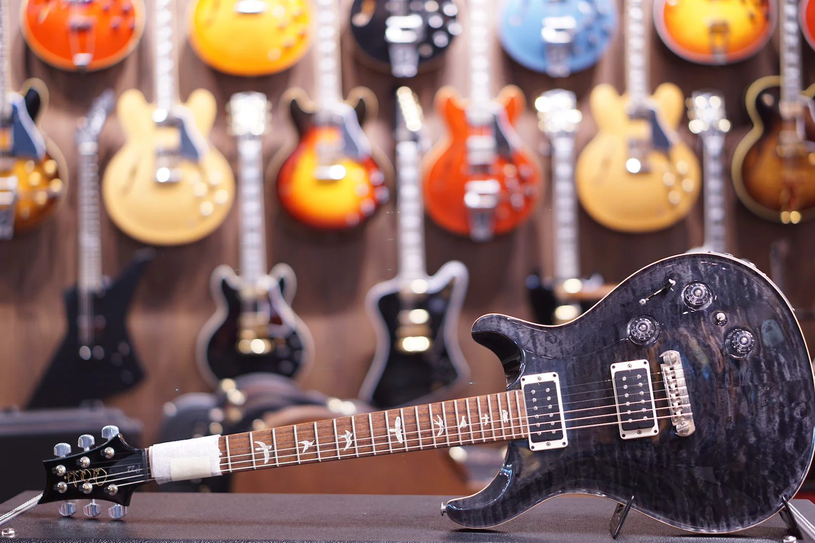 PRS P22 Quilt PIEZO STTP GREY BLACK sn 197190 ( DEMO UNIT  ) - Image 3