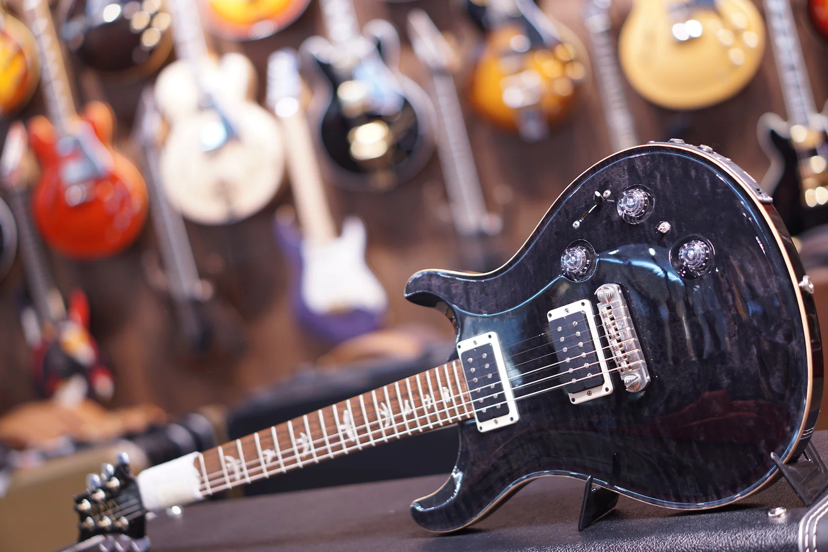 PRS P22 Quilt PIEZO STTP GREY BLACK sn 197190 ( DEMO UNIT  ) - Image 4