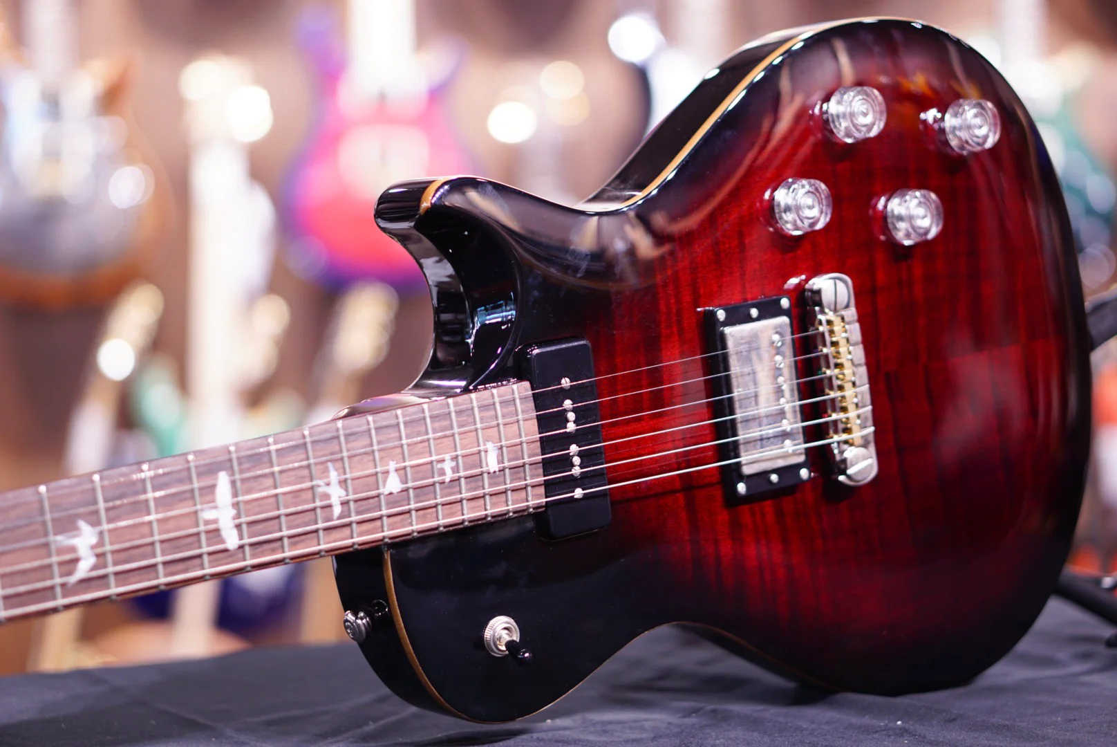 PRS SE Chris Robertson in Fire Red Burst - Image 3