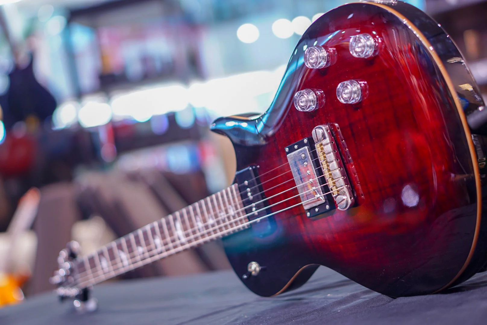 PRS SE Chris Robertson in Fire Red Burst - Image 5