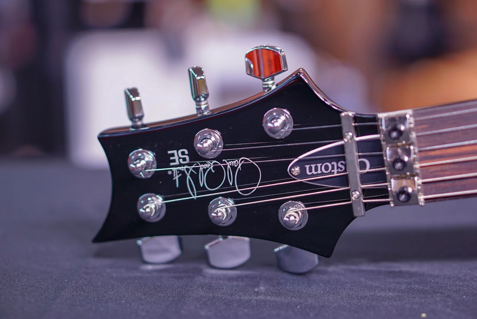 PRS SE Custom 24 Floyd Rose in Fire Red *Dent* - Image 4