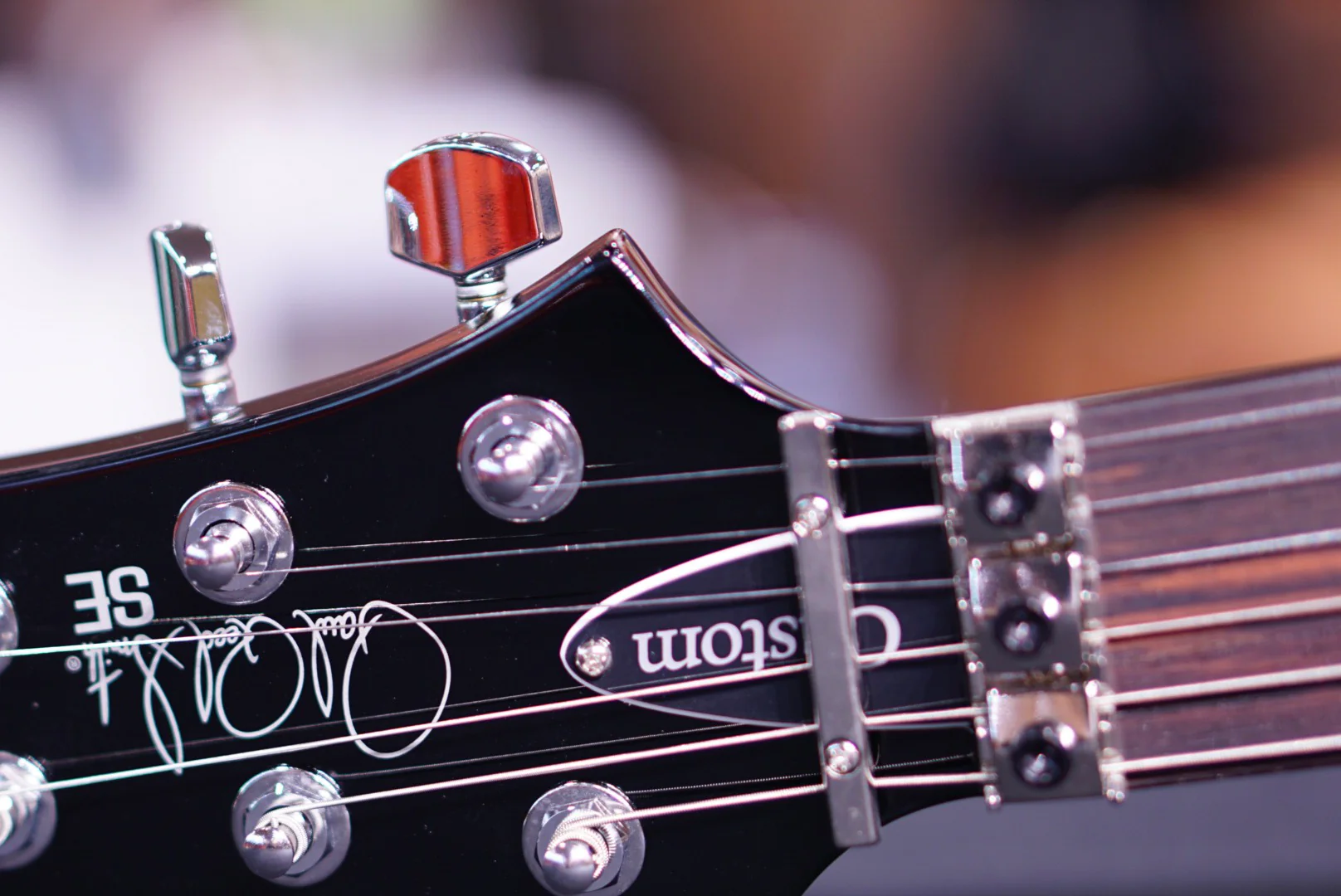 PRS SE Custom 24 Floyd Rose in Fire Red *Dent* - Image 5