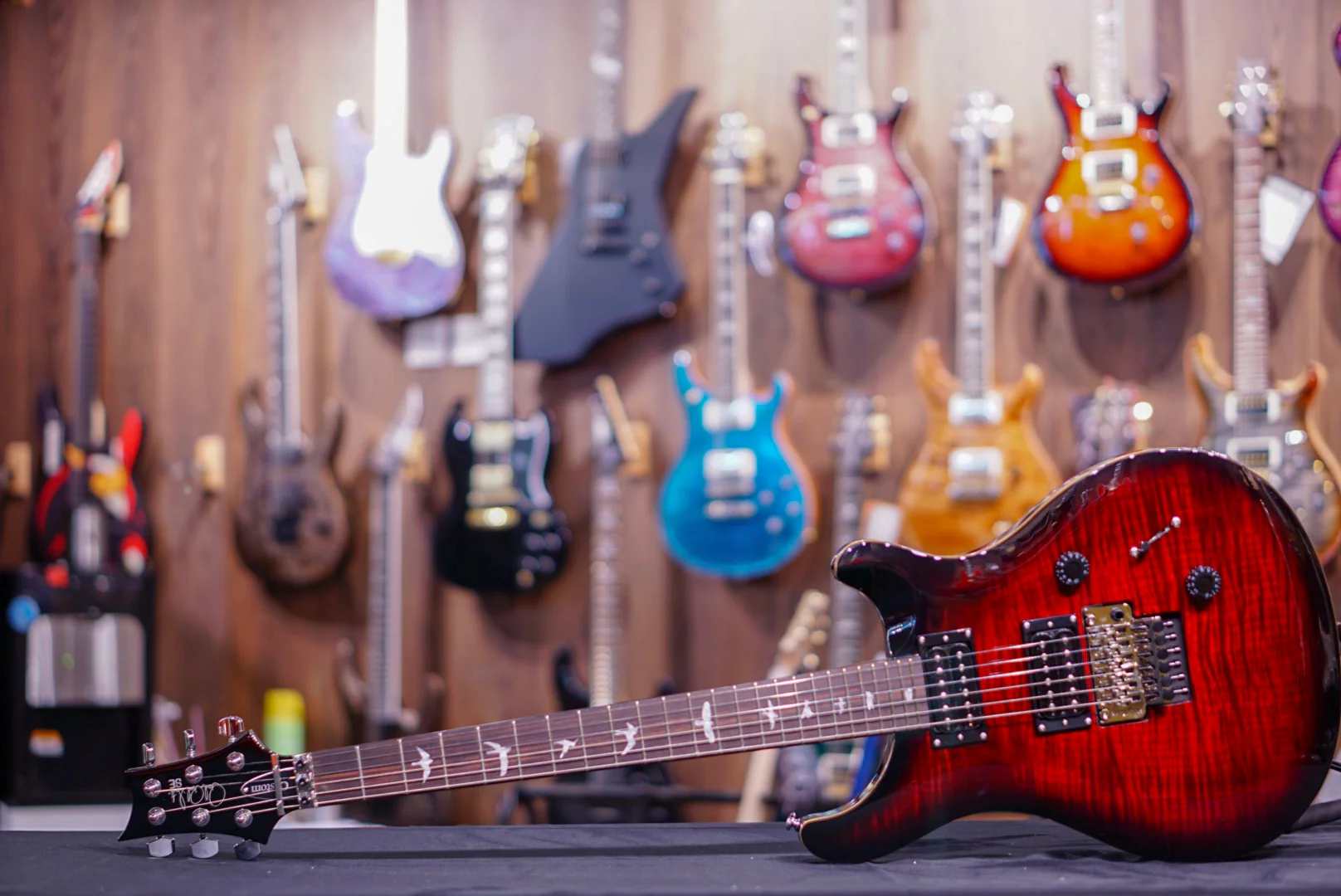 PRS SE Custom 24 Floyd Rose in Fire Red *Dent* - Image 6