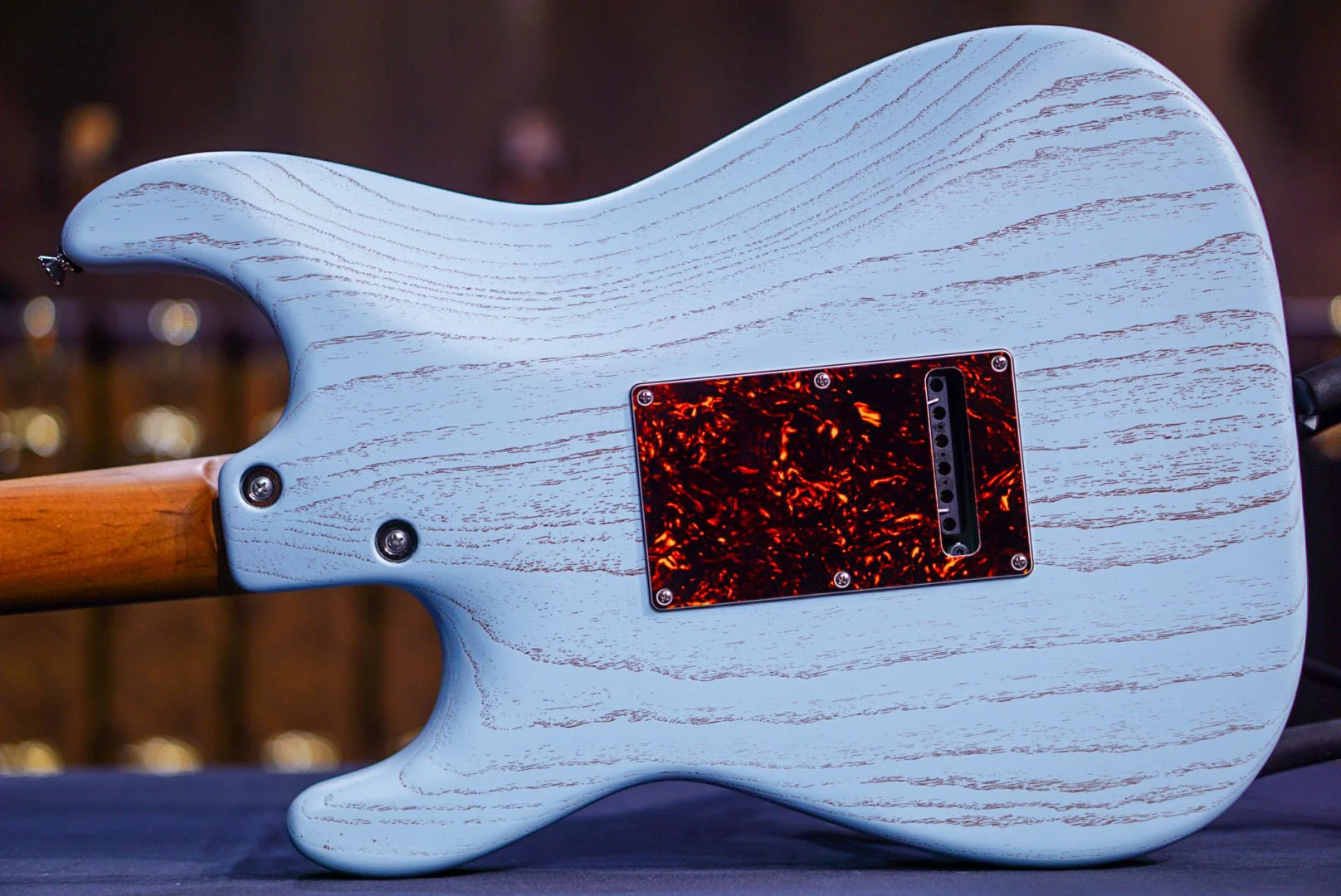 Tom Anderson Icon Classic Satin Organic Grain Sonic Blue with Brown * 07-26-24N * - Image 11