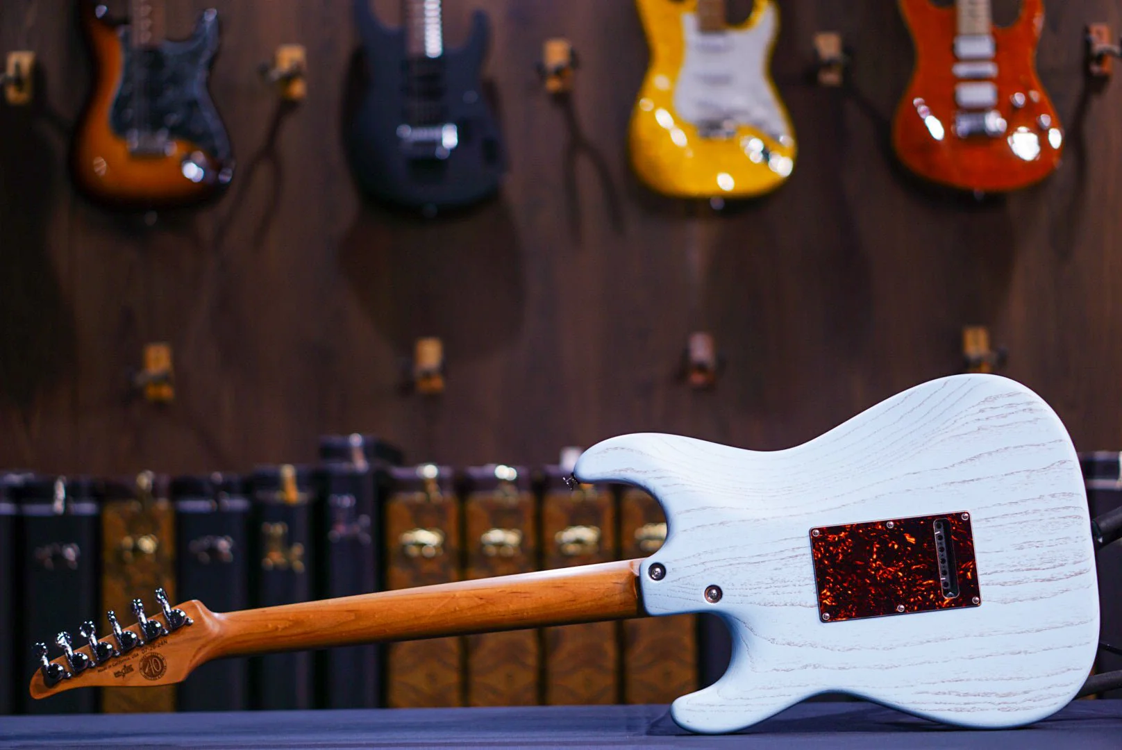 Tom Anderson Icon Classic Satin Organic Grain Sonic Blue with Brown * 07-26-24N * - Image 12