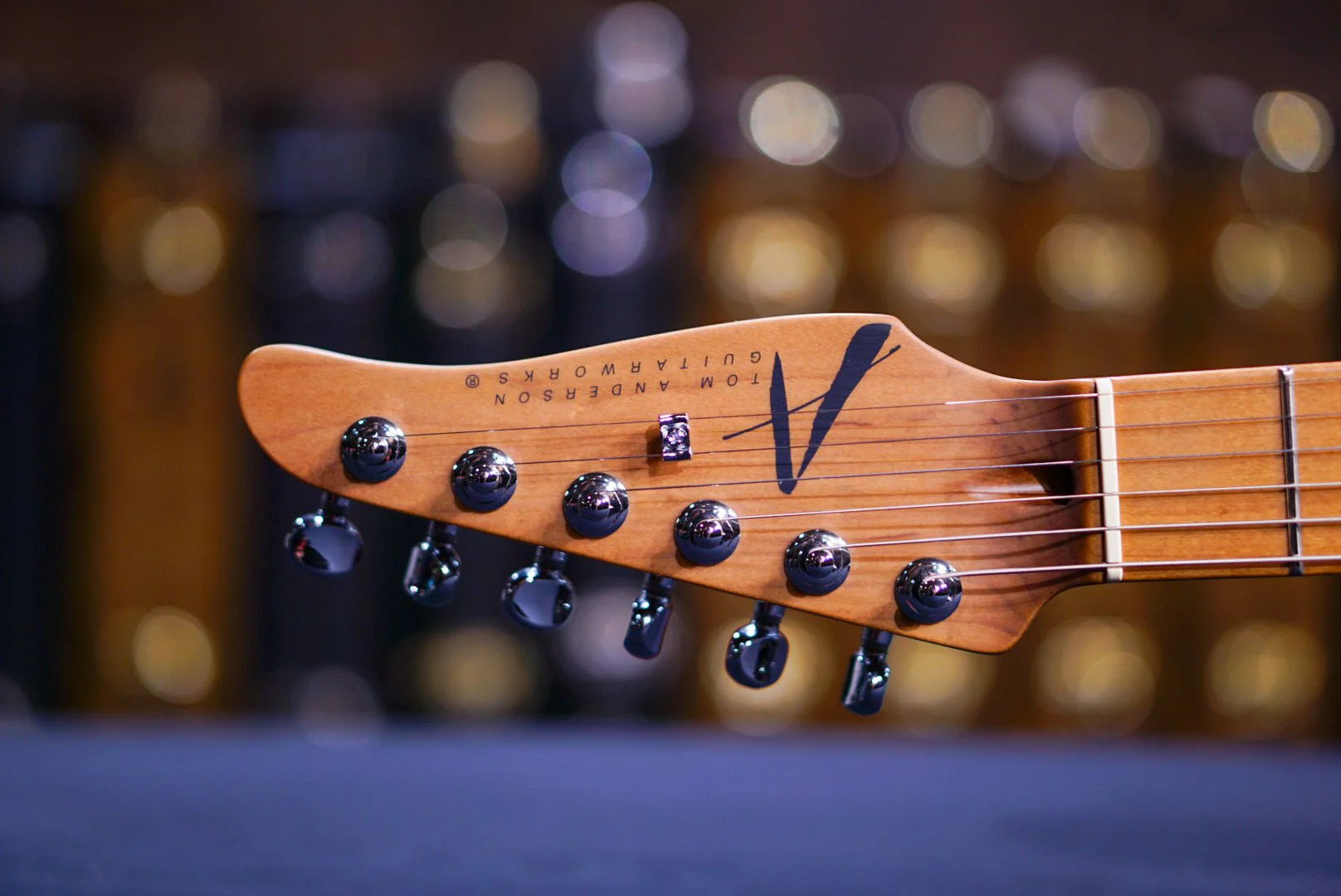 Tom Anderson Icon Classic Satin Organic Grain Sonic Blue with Brown * 07-26-24N * - Image 7