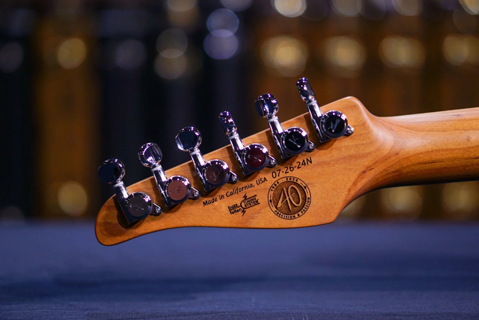 Tom Anderson Icon Classic Satin Organic Grain Sonic Blue with Brown * 07-26-24N * - Image 8