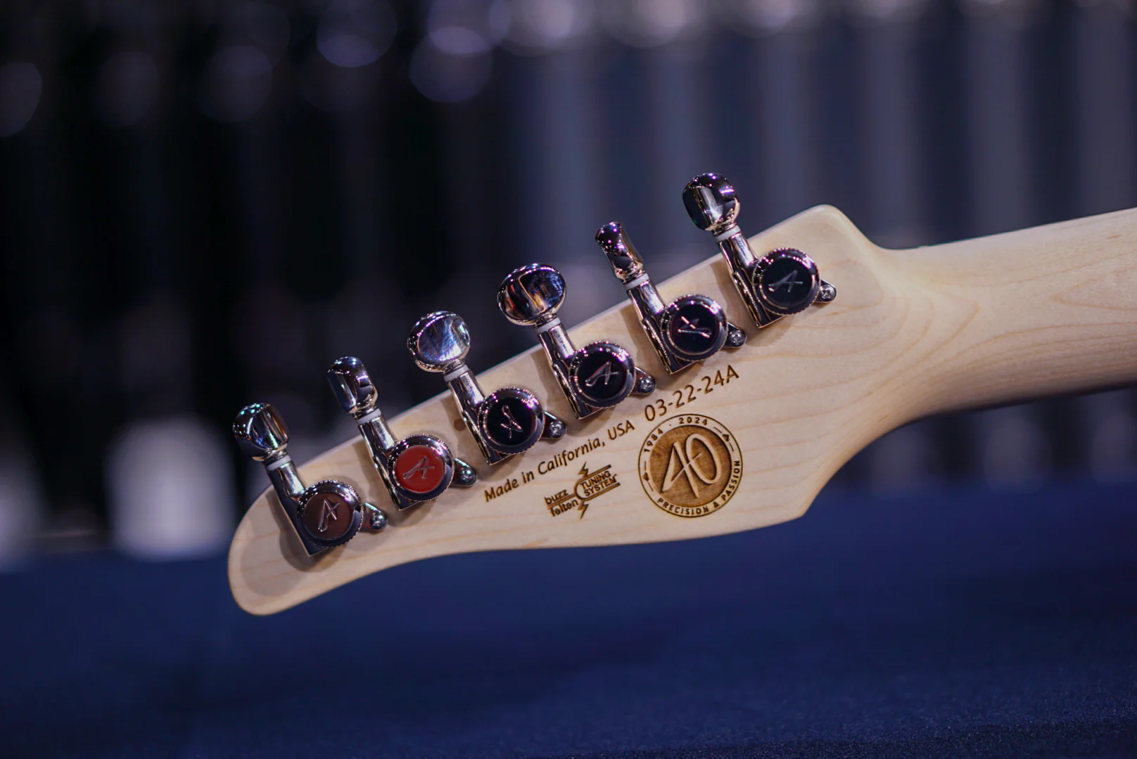 Tom Anderson T Icon Satin Organic Grain Sonic Blue With Brown 03-22-24A - Image 4